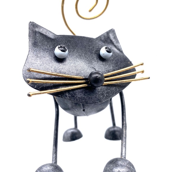 Monkey Business Metal Ball Cat Christmas Ornament - Picture 1 of 1